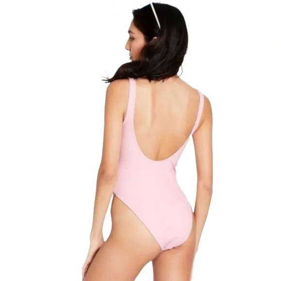 ✨NWT Stoney Clover X Target Pink Cheeky High Leg One Piece Swimsuit Size XXS 00 - Picture 8 of 12